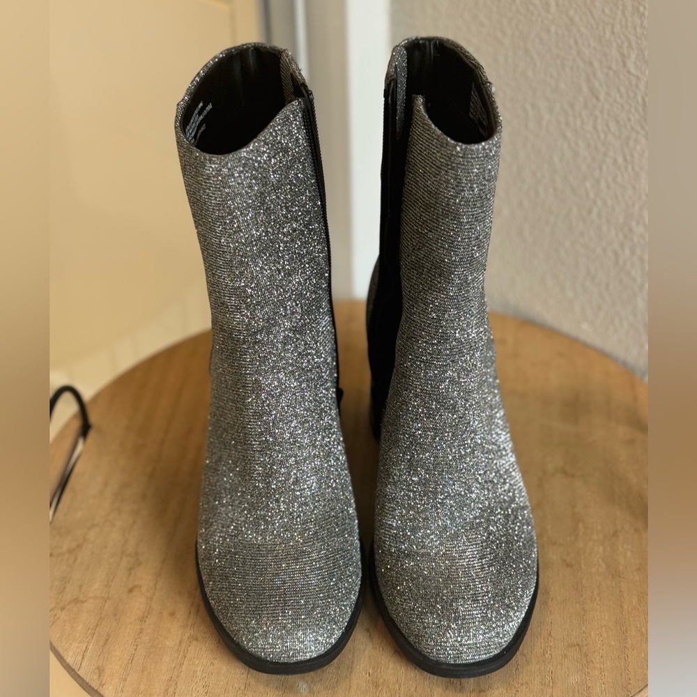 Glittering Silver Women's Boots